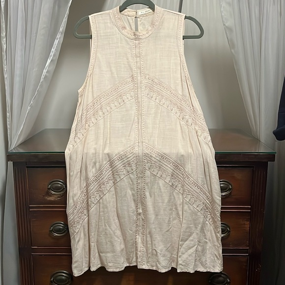 Robe Dentelle Jaune Sans Manches Blue Pepper - Taille S, Occasion Très Bon état